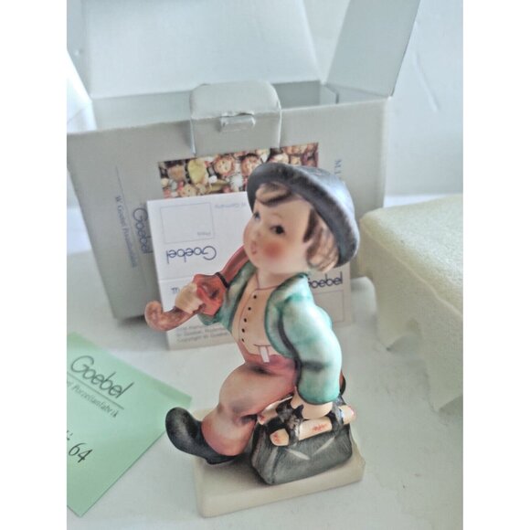 Rare Vintage Goebel Hummel The Merry Wanderer 1984 Edition - In Original Box - Picture 1 of 16